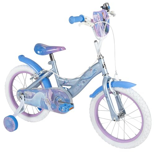Huffy Disney Frozen Laufrad und Kinderfahrrad 12/14/16 Zoll mit Stützrädern