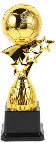 KOCKSHION Coppa Calcio Plastica Dorata Creativa Premio Campionato Calcio Decorativo per Eventi Sportivi e Feste Riutilizzabile