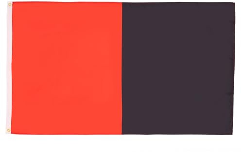 AZ FLAG Drapeau Rouge et noir 150x90 cm Polyester 100D 2 Œillets