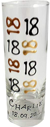 Dreamair Personalizado XVIII Cumpleaños Vaso de Chupito (Cepillo)