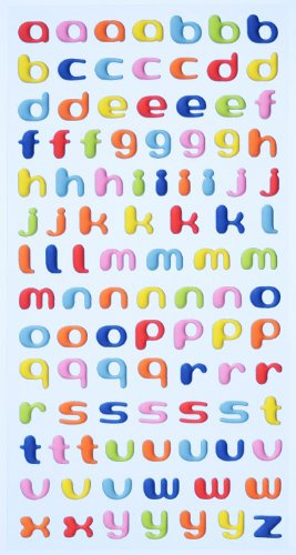 Creapop SOFTY-Stickers Kleinbuchstaben bunt