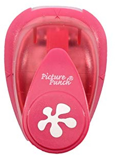 Vaessen Creative 21436-002 Motivstanzer, Small Stanzer Stelle, Ausstanzung 1,5 cm Weit, Metall, lila, 6.5 x 4.5 x 4.4 cm