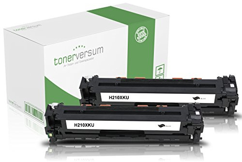 Tonerversum 2 Premium Toner-Kartusche (Schwarz), kompatibel zu HP CF210X, Druckerzubehör, Patrone für Laserdrucker von HP