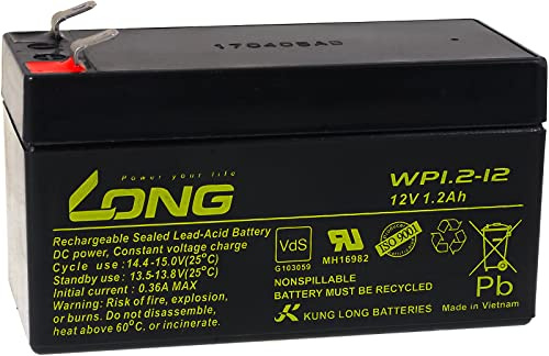 Powery Kung Long lead battery WP1.2-12 VdS, 12V, Lead-Acid