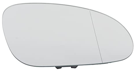 Keenso Auto Rechts Außen Spiegelglas, Konvexes Glas, Beheiztes Außenspiegelglas Türspiegelglas für B6 2005-2010 (Rechte)