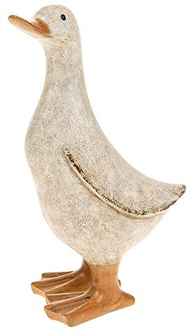 Joe Davies David's Ducks - Medium White Duck Ornament Shabby Chic Distressed Style