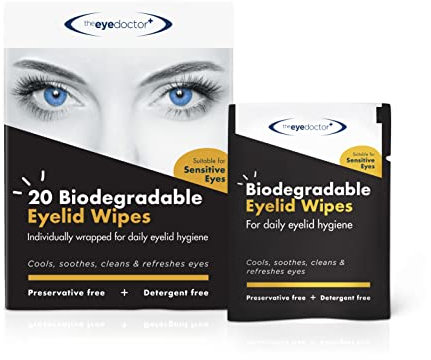 Toallitas para los párpados para ojo seco.