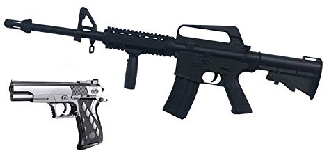 Rayline 9901 Softair Gewehr (Manuell Federdruck), Material: ABS (Stoßfest), Nachbau im Maßstab 1:1, Länge: 83cm, Gewicht: 1000g, Kaliber: 6mm, Farbe: Schwarz - (unter 0,5 Joule - ab 14 Jahre)