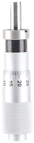 0–13 mm Mikrometerkopf, Metall Innenmikrometer, Innendurchmesser Messwerkzeug für Feinabstimmung verschiedener Genauigkeitsinstrumente (flacher Kopf mit Mutter)