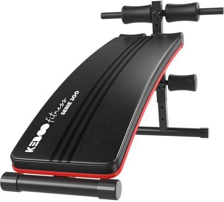 Keboo Banco de Abdominales y Musculación Fitness Serie 300 y con 5 Posiciones 145x47x70 cm