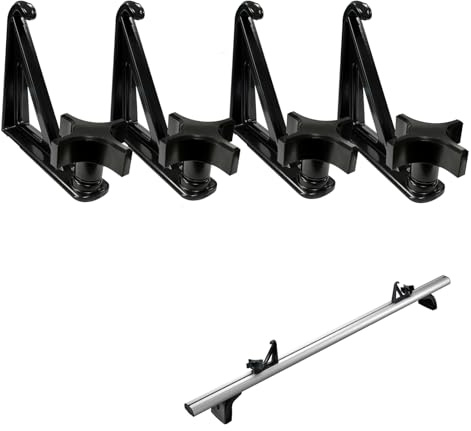 Load Stops Replacement T-Slot Truck Cross Bar for Ladder Firewood Skis Snowboard Kayak 4 Pack