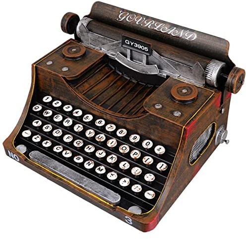 XDLYWUZIQ Vintage Schreibmaschine Iron Art Schreibmaschine manuelle Schreibmaschine Foto Prop Büro Desktop dekorative Ornament Geburtstagsfeier Geschenk