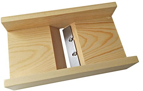 harayaa Boîte de Coupe-Savon Rabot à Biseau à Savon en Bois Rabot Biseauté Outil de Coupe de Savon en Bois pour Bougie de Savon Artisanale Bricolage19x10.5x4.8cm