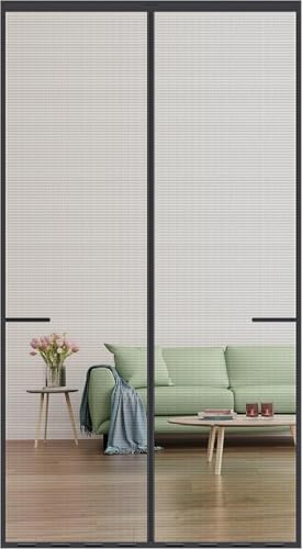 Ajiteogy Magnetic Fly Screen Door 90 X 210CM, Fiberglass Magnetic Screen Door with Powerful Magnets,Enhanced Durability,and Pest Control for Indoor and Outdoor Spaces