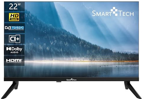 Smart Tech TV LED Full HD 22 (55 cm) 22FN01V, HDMI, USB, Résolution: 1920 * 1080