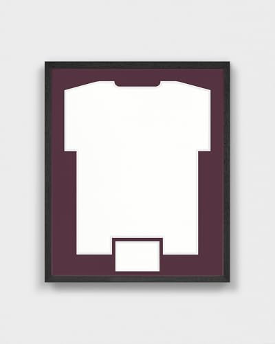 ARTIS - Bilderrahmen für Trikot - Trikotrahmen Fußball aus Holz - Objektrahmen 52,5x62,5x3 cm - Handball, Volleyball Trikot Rahmen – Jersey Frame für Sporttrikots – Frametheshirt Basic Schwarz