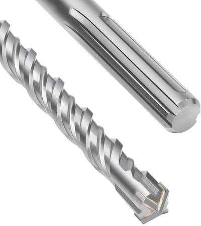 SDS Max Bohrer 16 x 380mm,Betonbohrer mit 4 Hartmetall Schneiden und Doppelwendel,Hammerbohrer Für Beton,Stein,Naturstein