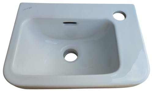 Laufen Pro Lavabo Lavamani Monoforo d'Appoggio o a Muro 36x26 H.14 Lavandino Ceramica Bianca