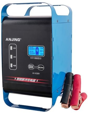 LadegeräT Autobatterie Schnellladung 600W 400W SUV LKW Autobatterieladegerät Universal 12V 24V Großes Autobatterieladegerät 50A / 30A Aufladen for Batteies Autobatterie LadegeräTe(400W Max Power)