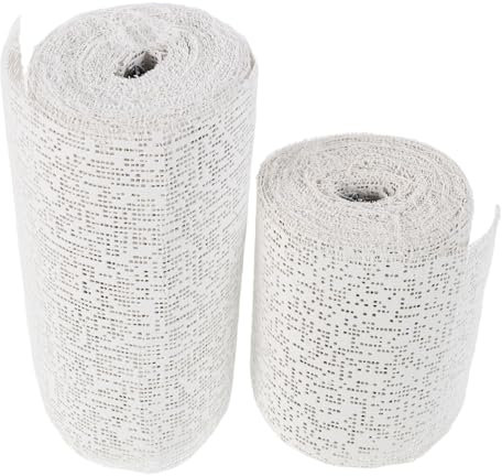 Material para Manualidades de Paisaje, 2 Rollos de Tela Beige