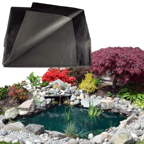 GARDENIX Teichfolie Premium 200gsm 4m x 5m, Wildtier- und Zierteiche - UV-beständig, für Fischteiche im Garten, langlebig, reißfest - Poolfundament