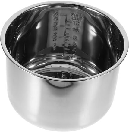 ZUNOXAZ Cuve Intérieure INOX pour Cuiseur à Riz Revêtement Antiadhésif Répartition Homogène Chaleur Compatible Accessoires Multimarques