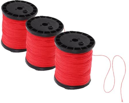 SOLUSTRE 3 Rolls Of Construction Nylon String Line: Masonry Twine For Building Sites Bricklaying Outdoor Projects - Nylon Cord For Various Construction Needs