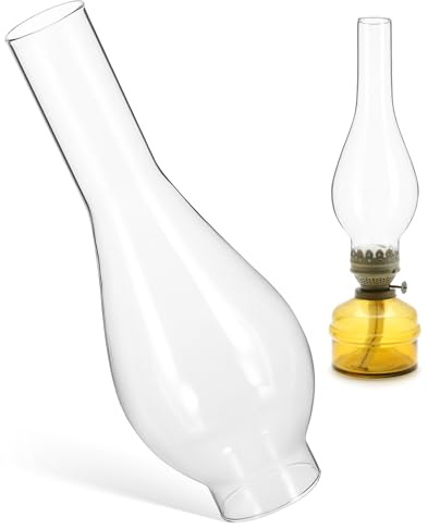 Toyvian Paralume Alta Trasparenza e Durata Migliorata in Vetro Vintage Design Classico per Lampada ad Olio per Ristoranti e Case