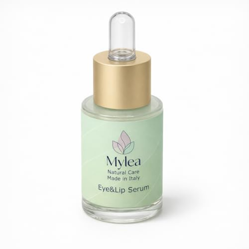 Mylea Siero Contorno Occhi Labbra Antirughe Idratante Acido Ialuronico 15ml | Con aloe vera e camomilla, effetto lenitivo, trattamento antiage per contorno occhi e labbra, made in Italy