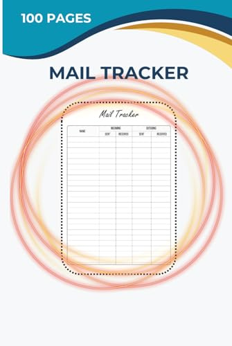 Mail Tracker Log Book: 100-Page Incoming & Outgoing Mail Journal | Track Correspondence, Dates & Notes