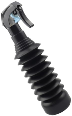 SKISUNO 410ml Plastic Spray Bottle for Hairdressing and Beauty Salon Use, Black Refillable Water Spray Bottle with Moisturizing and Easy to Comb Features, for Barber Shop and Hair Styling