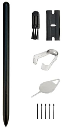 Tab S7/S8 Lite S Pen Stylus Replacement for Note Taking and Drawing (Black) | Natural Grip and Impressive Pressure Sensitivity, Magnetic Side Attachment, Compatible with Galaxy Tab S7/S8 Lite All Models