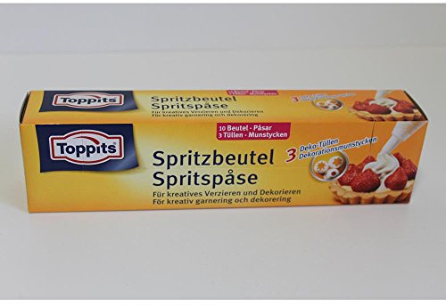 Toppits Spritz Beutel 10 Einmal-Beutel + 3 Tüllen