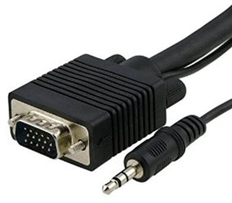 ICT CAVO AUDIO VIDEO VGA/SVGA/XGA JACK 3.5mm M/M. 3mt.; AUDIO VIDEO CABLE 2IN1