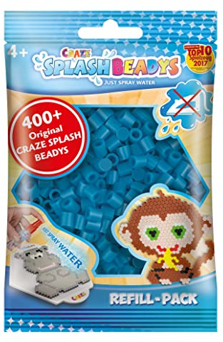 CRAZE SPLASH BEADYS Refill-Set Ersatzperlen blau blue Steckperlen Nachfüllpack Bügelperlen ohne Bügeln 11690