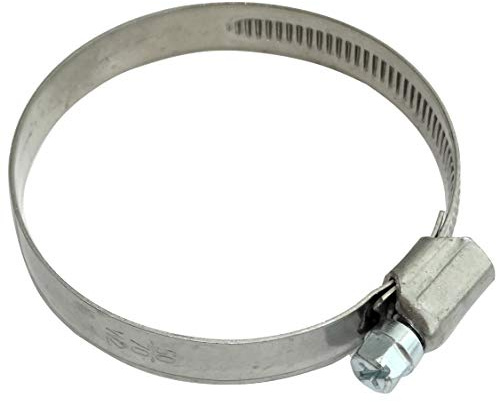 AERZETIX: Lot de 5 Colliers de Serrage à Vis L12mm pour Tuyau Tube Jardin Automobile en Acier Chromé DIN 3017 (50-70mm)