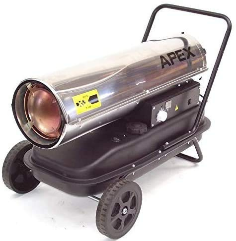 Cannone di riscaldamento in acciaio inox, 30 kW, diesel, 55519, riscaldatore a olio, per costruzione