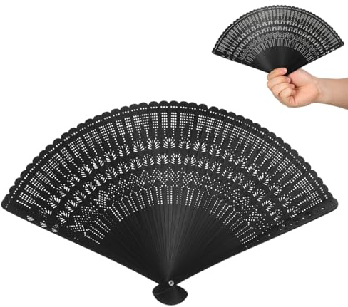Healifty Bambus Faltfächer Mit Seidenbespannung Eleganter Vintage Fächer Für Damen Kompakt Und Tragbar Für Heiße Sommertage Ideal Für Hochzeit Party Und Alltagsgebrauch