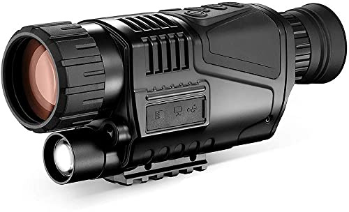 MWEIMA Visión Nocturna Monocular, Equipo De Espía Infrarrojo De 5x40mm, 65 6ft / 200m Distancia De Visualización Larga, Gafas Infrarrojas For La Caza, Espía, Militar, Táctica, Seguridad