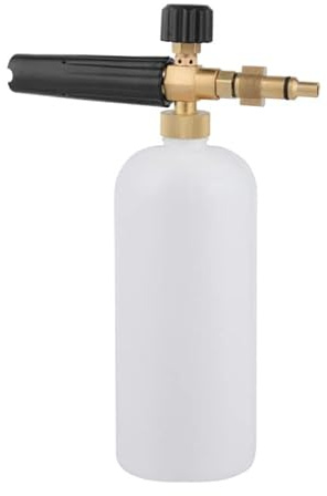 Schneeschaum-Lanze für LAVOR (ARAL Bolt, Smart, Indie und andere) Hochdruckreiniger, Autowaschsprüher Seifenstrahltopf Pistole Seifendüse Schaumkanone, Verstellbarer Sprühseifenspender Flasche 1L