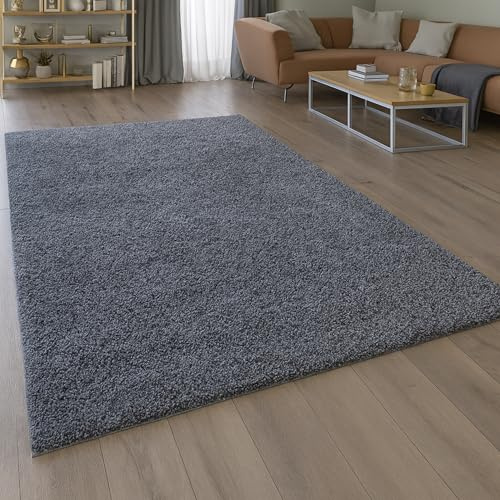 Matta dröm fluffig lurvig matmatta | lätt att rengöra och slitstark | i antracit, storlek 160 x 230 cm