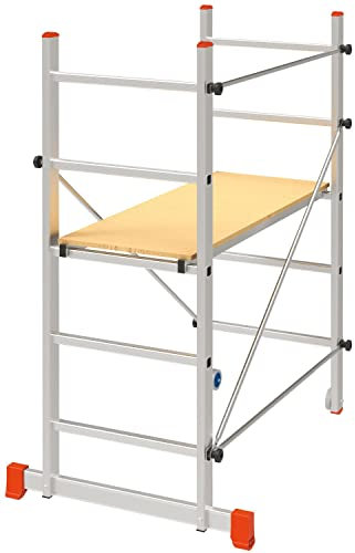 Briconess.com Trabattello ponteggio in alluminio h285 cm portata 120kg step up Hobby
