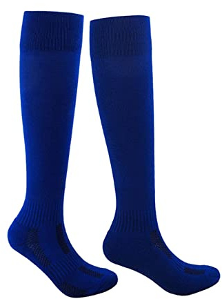 Harilla Fechtsocken, Fechtsocken, schweißabsorbierend, verdickte schützende Fechtstrümpfe, Unisex für sportliche Softball-Folie, Blau, XL