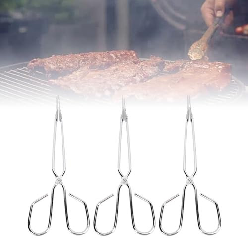 12PCS Cooking Scissor Tongs, Kitchen Tongs Serving Tong with Comfort Grip Handle, Kitchen Baking Bread Tongs Barbecue Grilling Tongs Tool for Cooking Barbecue