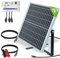 ECO-WORTHY Solar Panel Kit 25W 12V with Mounting Brackets: 25W Solar Panel + 10A Solar Charge Controller + SAE Connection Cable for Boat RV Chicken Coop Gate Opener Water Pump