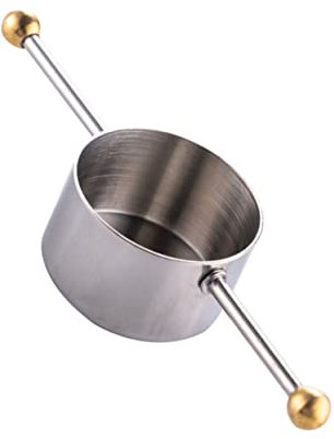 PRETYZOOM 30ml Stainless Steel Measuring Cup Bartending Jigger Ounce Cup for Cocktails Wine and Home Bar Use
