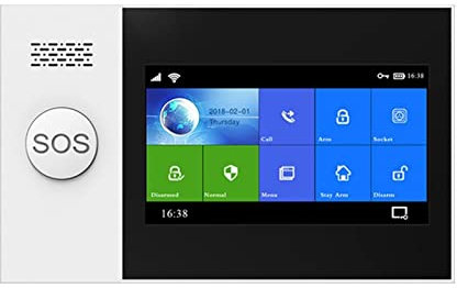 OUTFYT PG-107 4G GSM Système d'alarme Tuya APP Kit d'alarme de sécurité sans Fil 433 MHz, Installation Et Utilisation Faciles(Set-A)