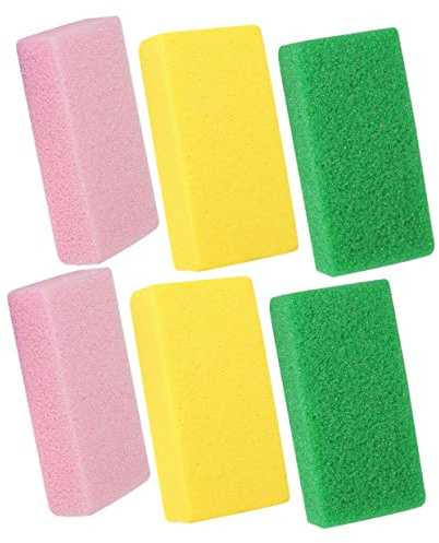 FRCOLOR Pu Hornhautentferner mit Grober und Feiner Fußfeile 6 Stück Wiederverwendbar für Effektive Fußpflege und Pediküre Zuhause