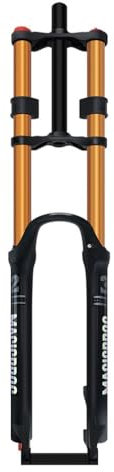 GJYDPU Fahrrad Federgabel 26/27.5/29 Für Mountainbike 180mm Air Double Shoulder Downhill Abseilen Stoßdämpfer Straight Tube Ultralight Fahrrad Stoßdämpfer Zugstufeneinstellung