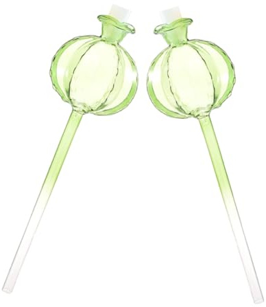 Toddmomy 2pièces Lot de Bulbes Arrosage Automatique pour Plantes Distributeur Eau Verre pour Intérieur Système Arrosage pour Pots